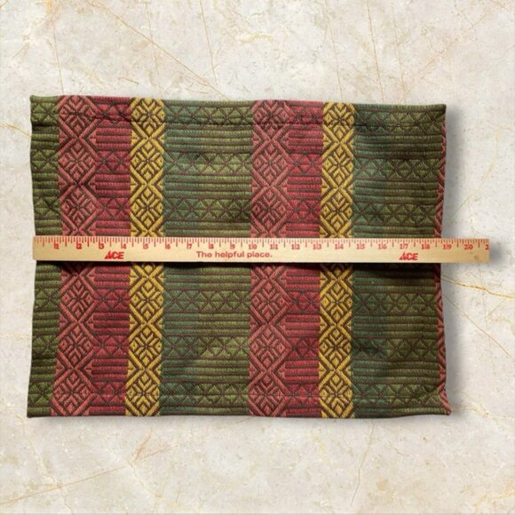 Tag Woven Geometric Patterned Fabric Placemats 14"x19" Set of 6 – *New* - Picture 5 of 8